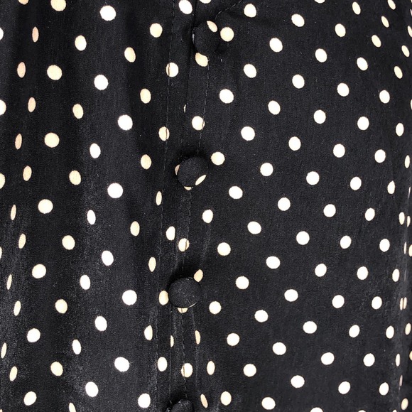 Sanctuary SMALL Polka Dot V Neck Button Front Adjustable Spaghetti Cami - NWOT - Picture 5 of 12